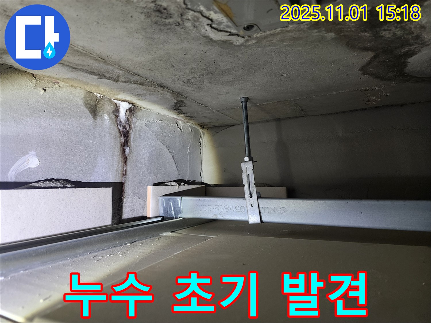 금호2가 신금호파크자이 아파트 - 천장 누수 초기 발견 - 빠른 조치가 중요
