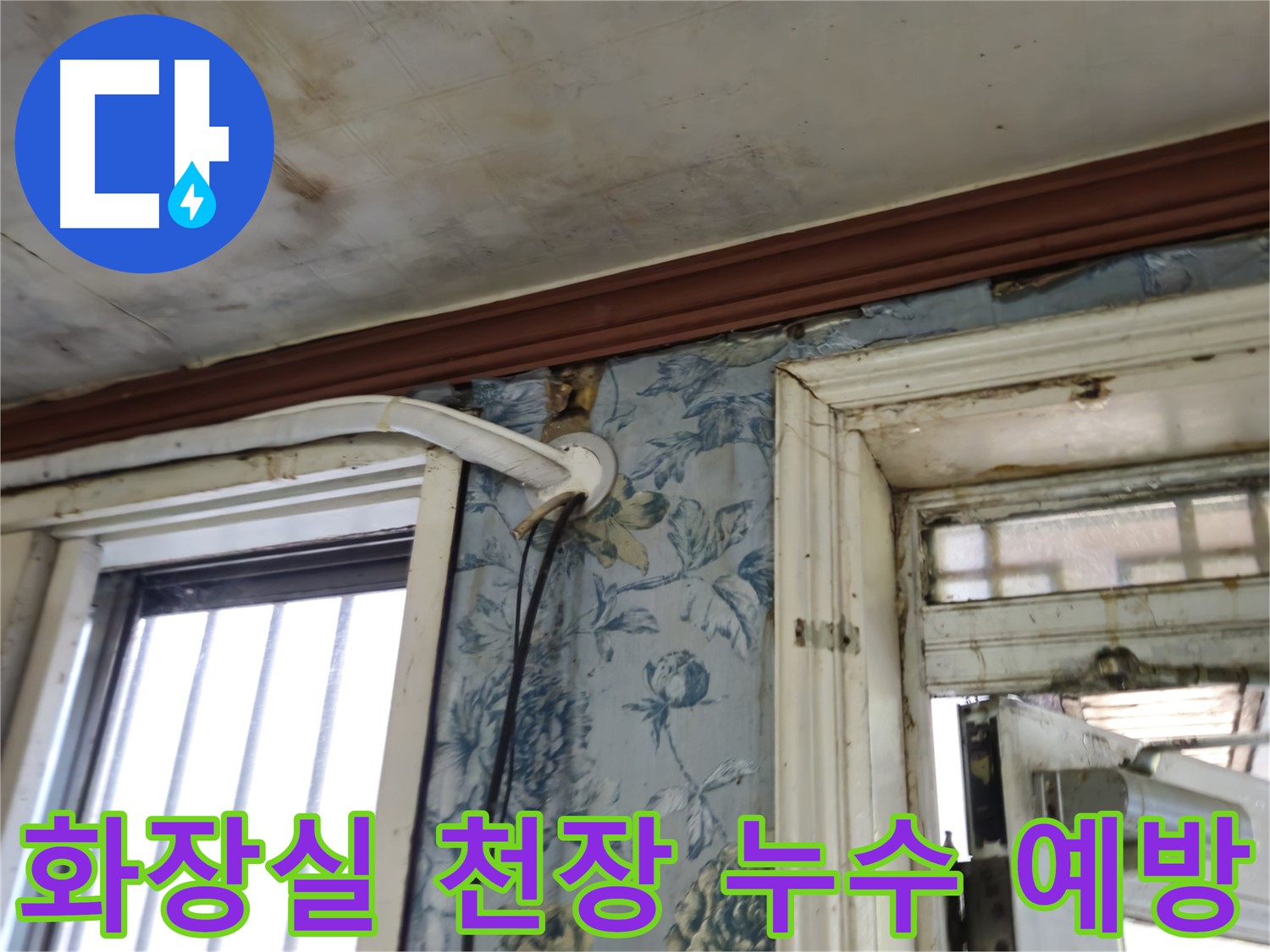 화장실 천장 누수 - 아랫집 피해 유발