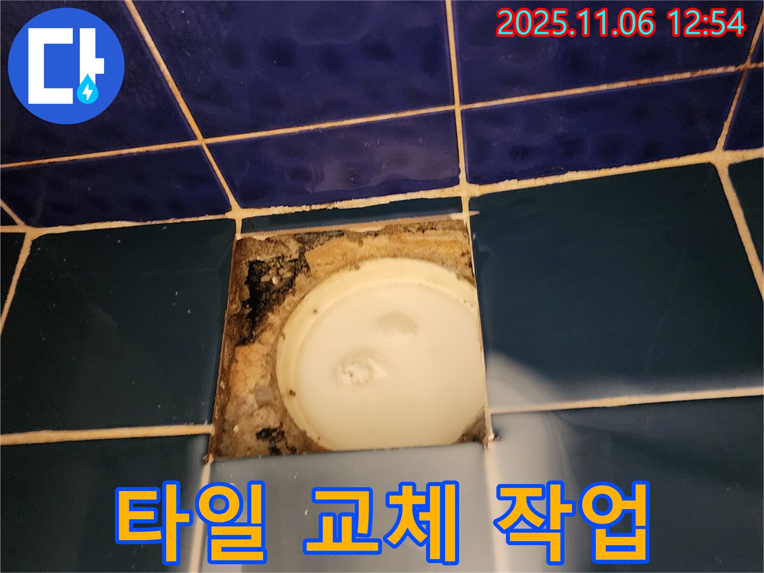 포천 소흘읍 고모리 욕실 타일 교체 작업 - 누수 해결과 함께 욕실 분위기 개선