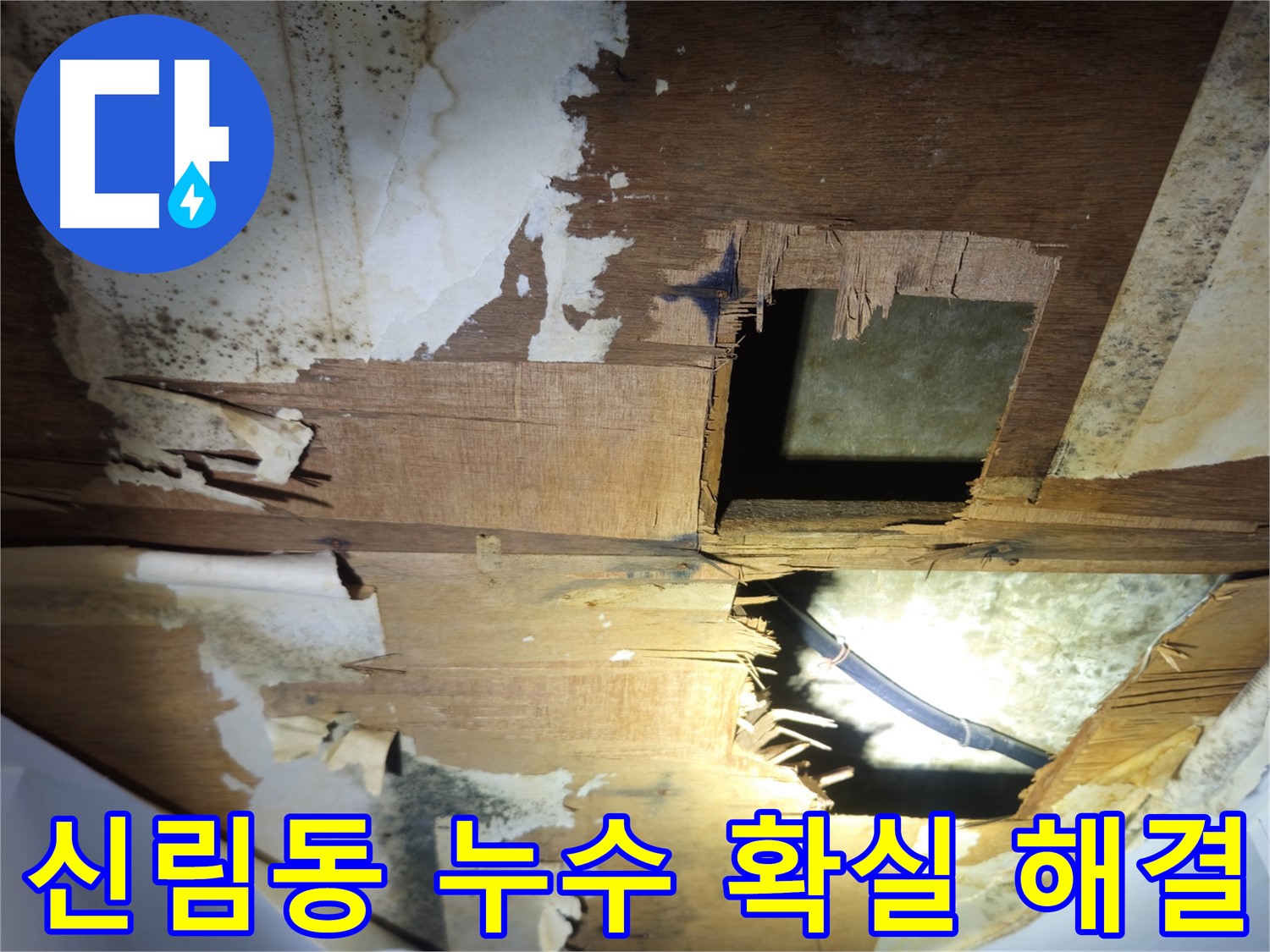 신림동 누수 최첨단 장비 이용 정밀 탐지 및 확실한 공사 - 천장 누수 해결
