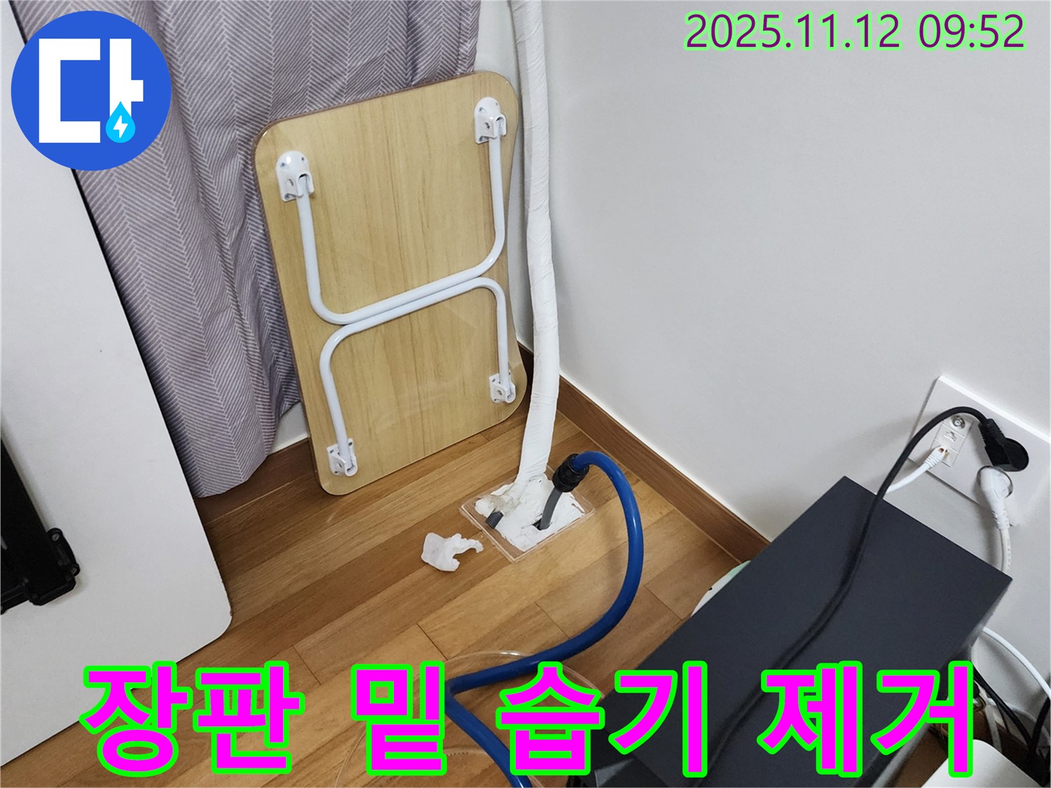 무봉리 누수 - 장판 밑 습기 제거로 곰팡이 걱정 싹!