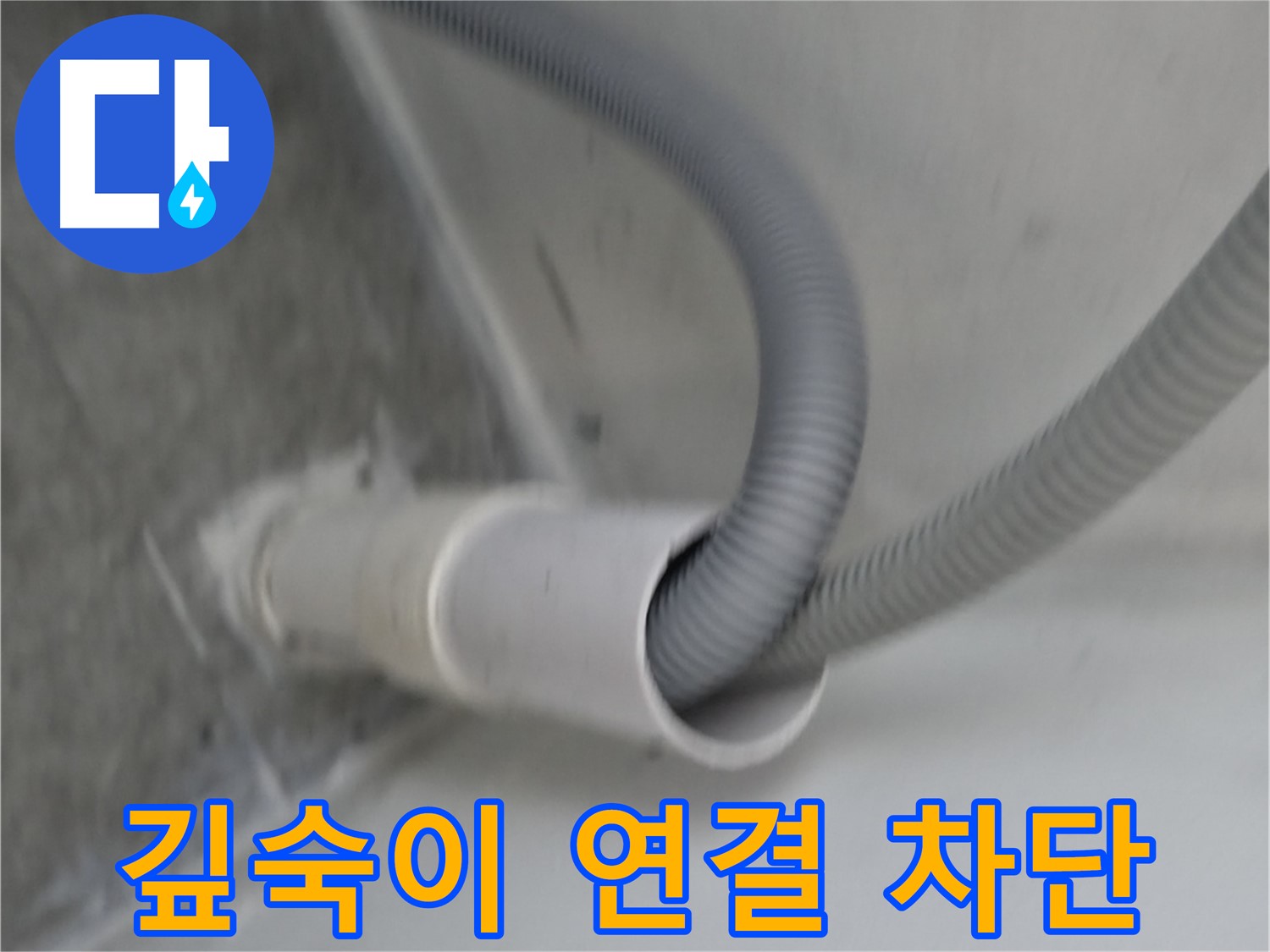 신림동 세탁실 배수구 깊숙이 연결 - 완벽 차단!