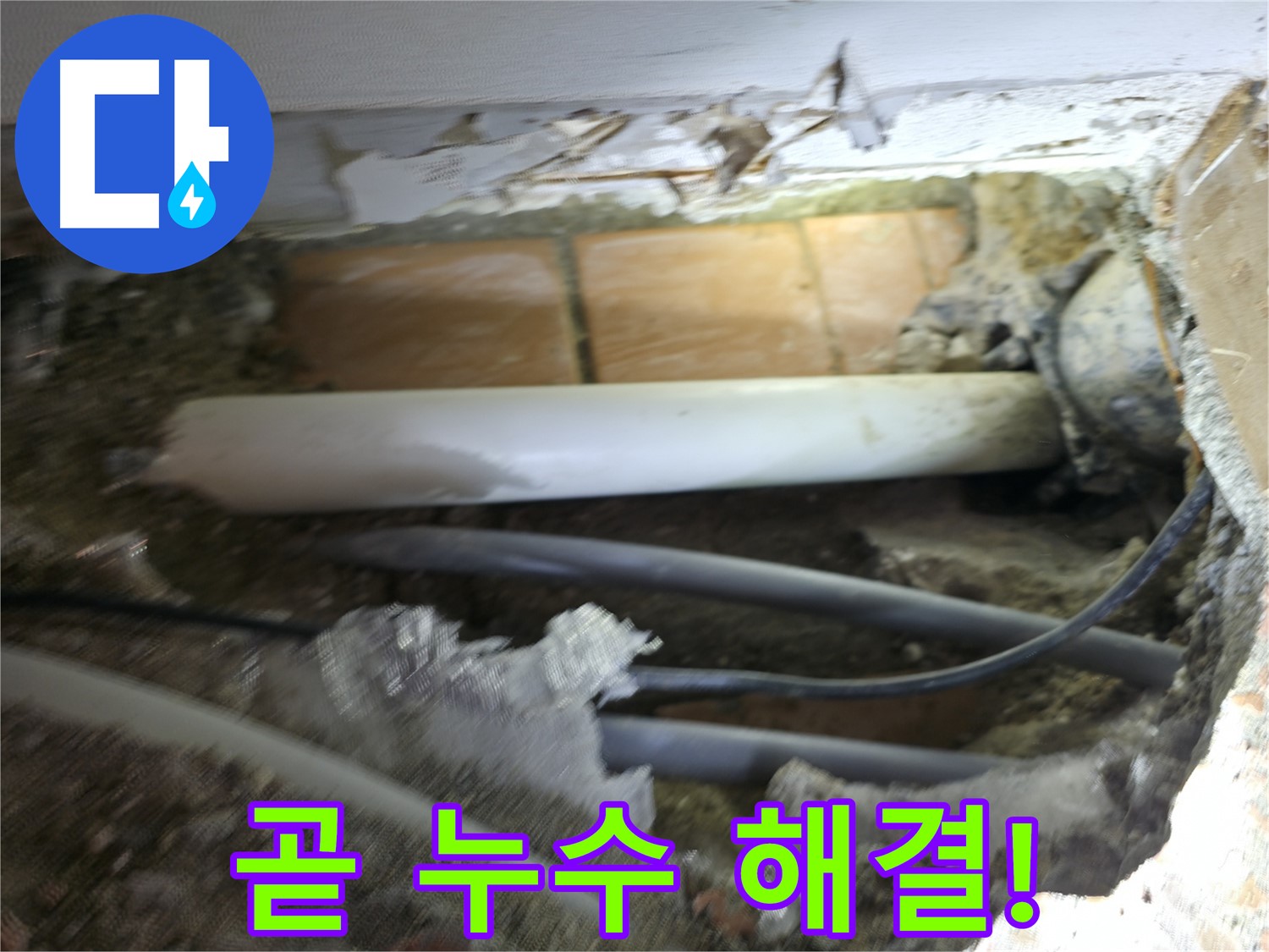 신림동 신림하이츠빌라 누수 - 굴착으로 찾아낸 누수 지점, 이제 곧 해결!