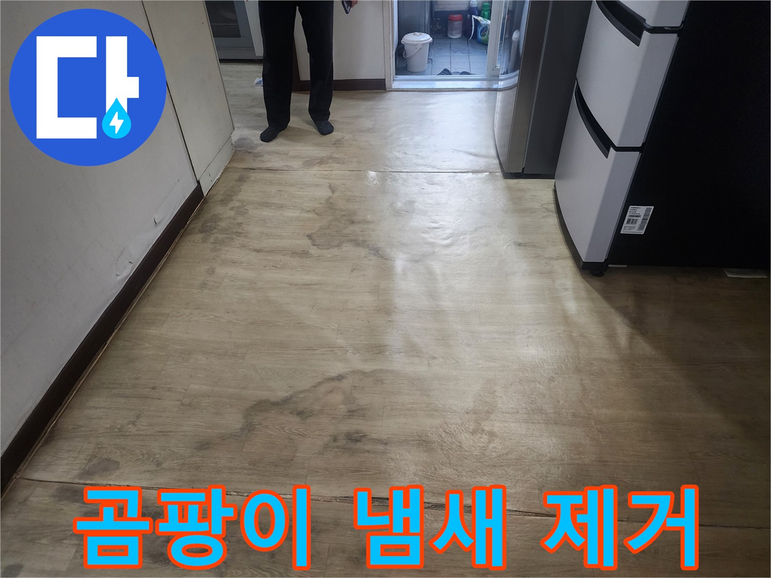 권선동 아파트 누수 - 젖은 장판과 곰팡이 냄새 완벽 제거 - 쾌적한 환경 되찾음