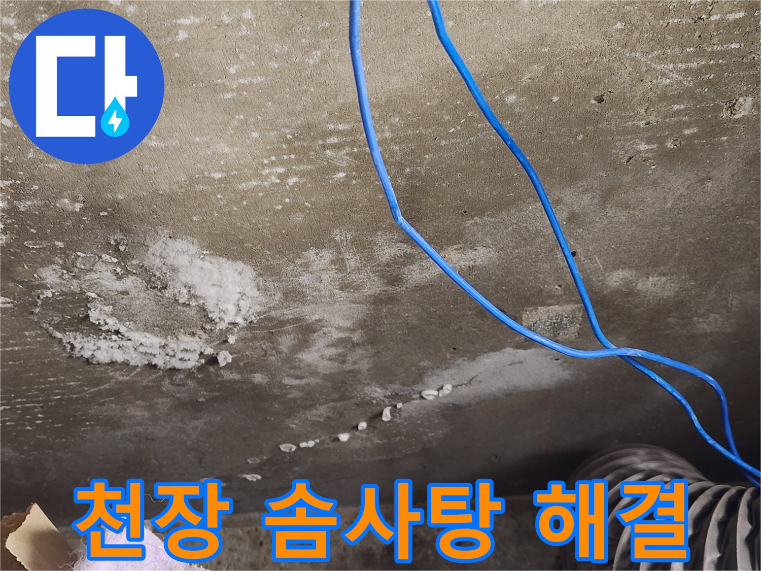 보정동 - 콘크리트 천장 솜사탕 곰팡이 해결 - 쾌적한 공간 복원