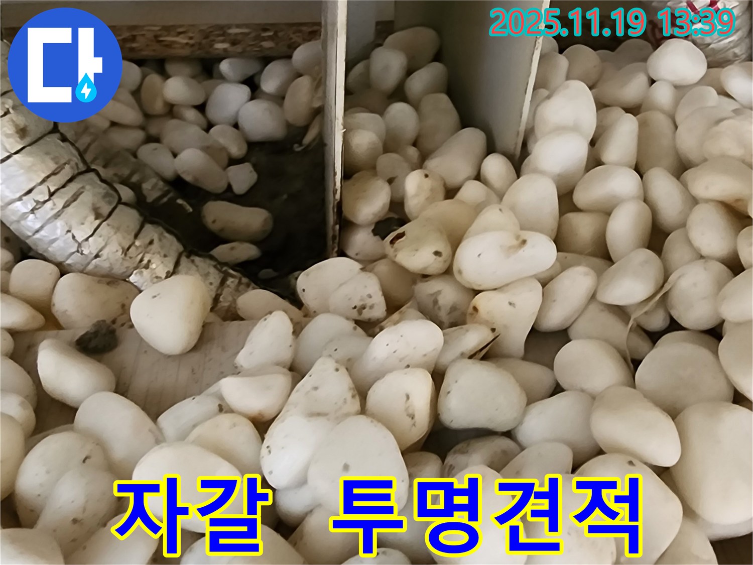 포천시 내촌면 누수 - 자갈 속에 숨은 누수, 투명한 견적으로 고객님의 신뢰를 얻겠습니다.