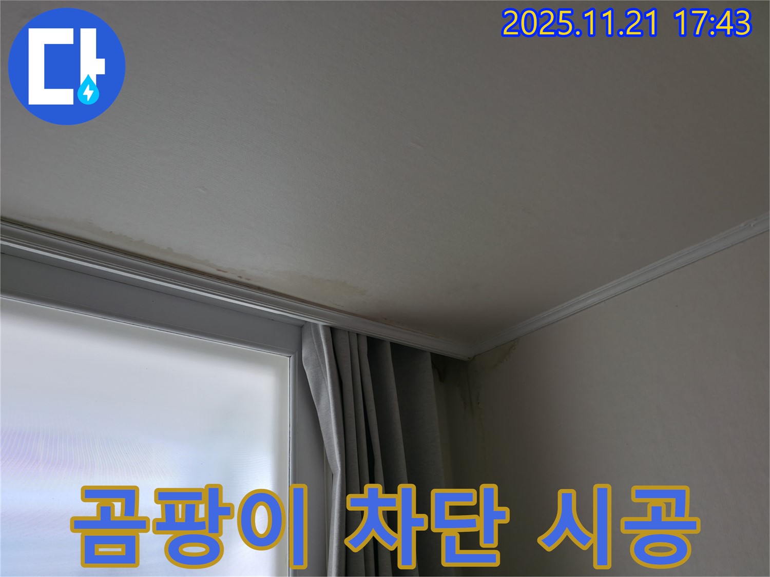 서대문구 창가 누수 - 곰팡이 - 완벽 차단 시공
