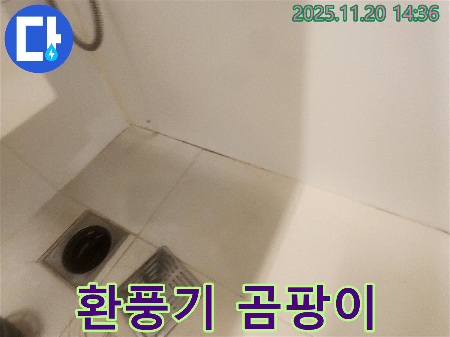 욕실 환풍기 곰팡이 제거 및 항균 처리 - 포천 가산면 누수, 쾌적하게!