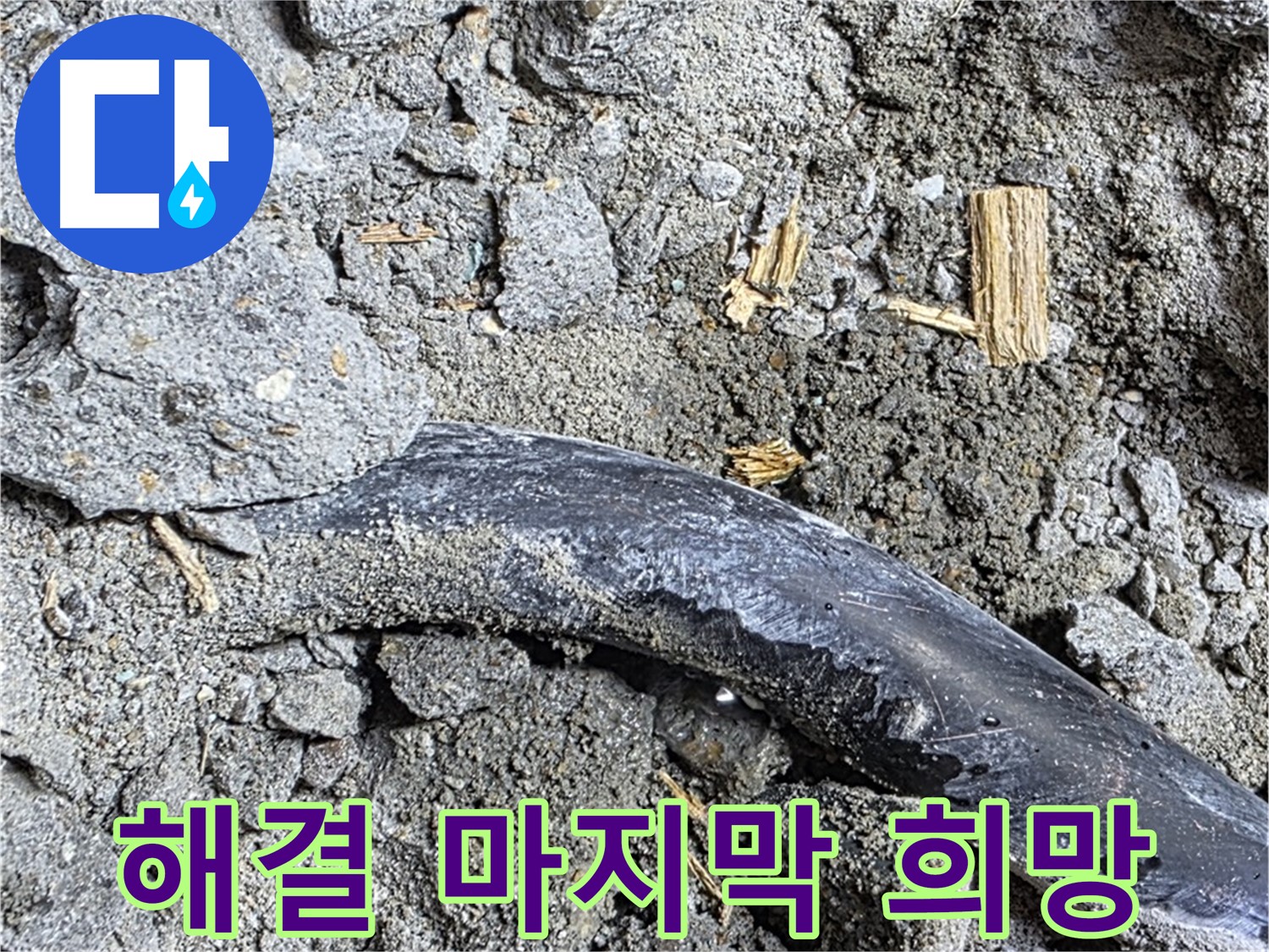 용강동 아파트 누수 현장 - 콘크리트 속 낡은 배관의 마지막 희망이 되어 누수 해결에 성공했습니다.