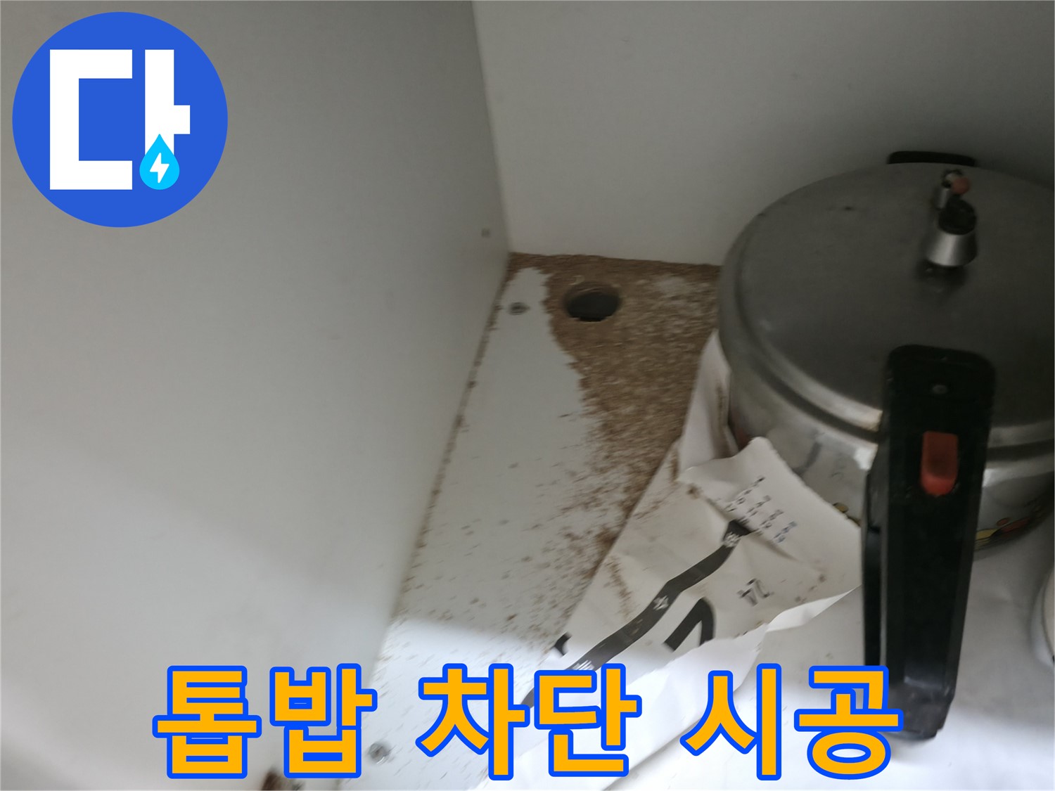 싱크대 누수 - 톱밥 발생 - 빠른 해결 - 전문가
