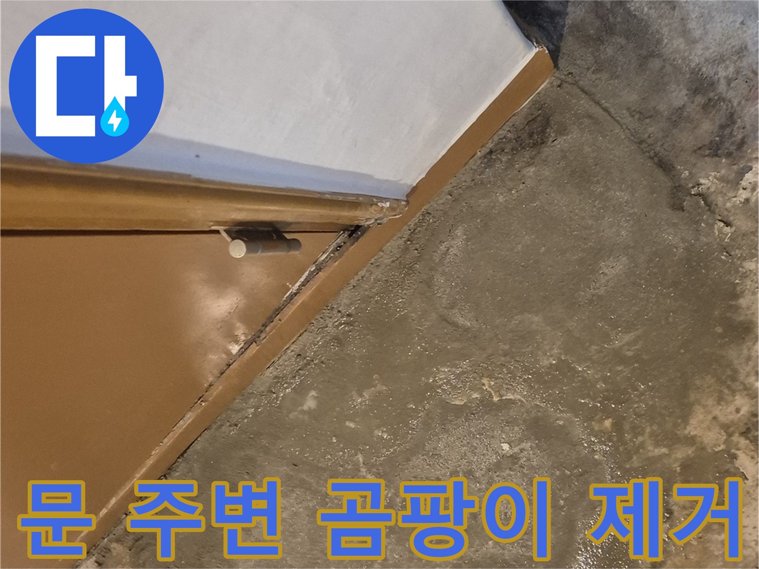 자양동 누수 - 문 주변 곰팡이 문제의 깨끗한 제거 과정