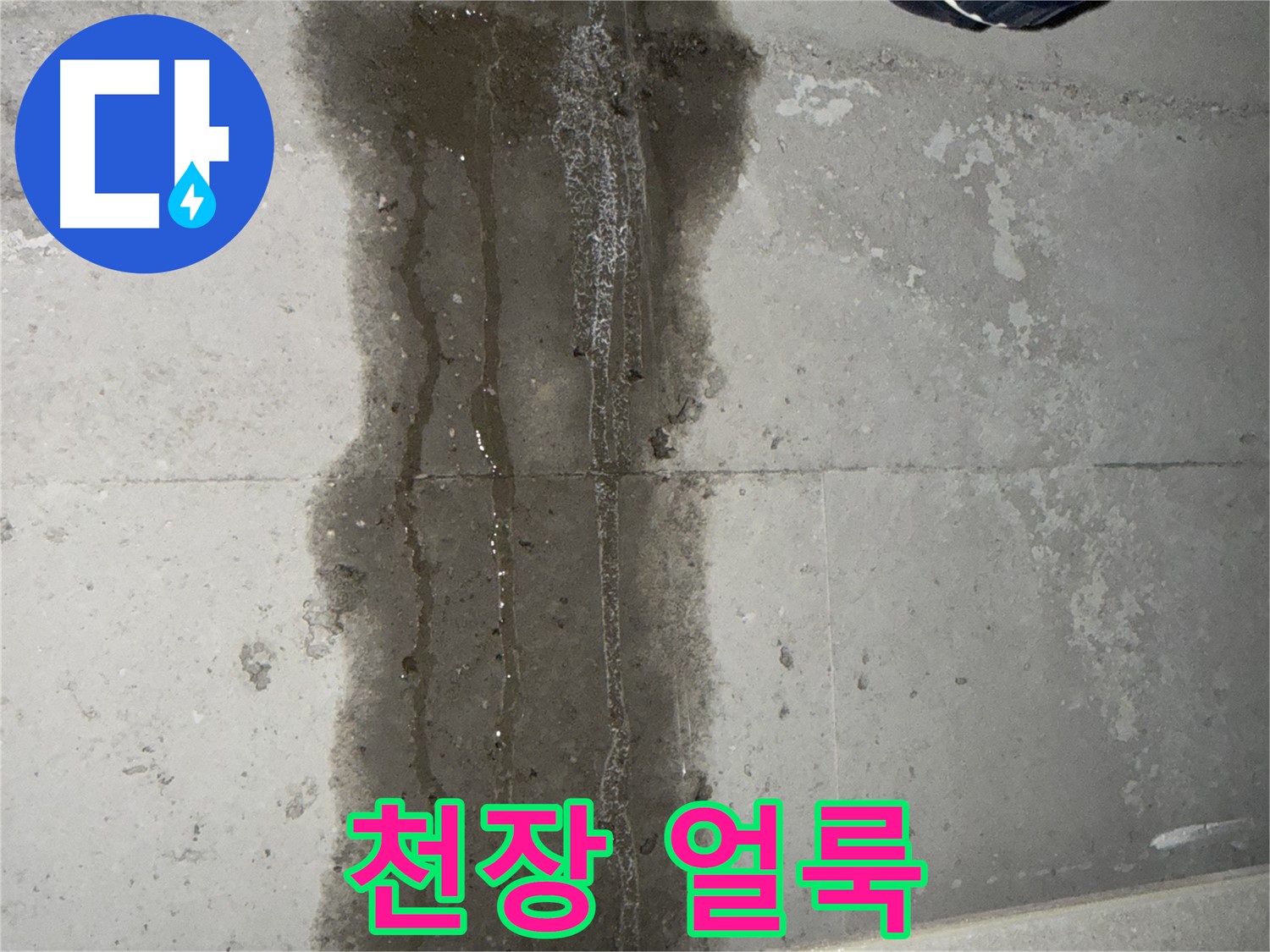 동두천 지행동 아파트 누수 - 천장에 생긴 얼룩