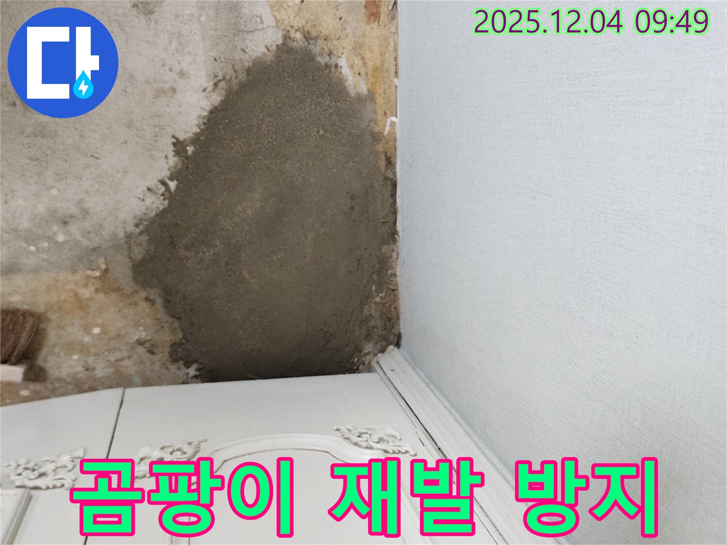 포천 일동면 유동리 누수 - 몰탈 보수로 곰팡이 재발 방지! 꼼꼼한 시공으로 마무리!