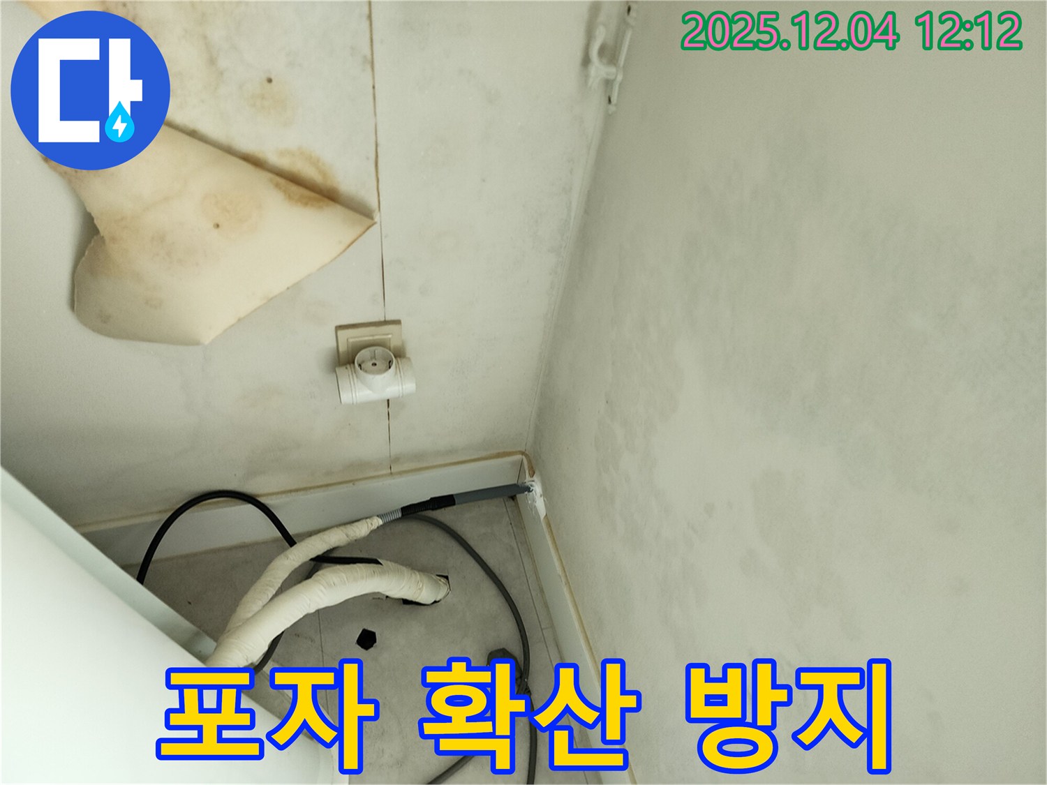 포천시 일동면 기산리 주택 - 곰팡이 포자 확산을 방지하기 위한 전문적인 조치를 취하고 있습니다.