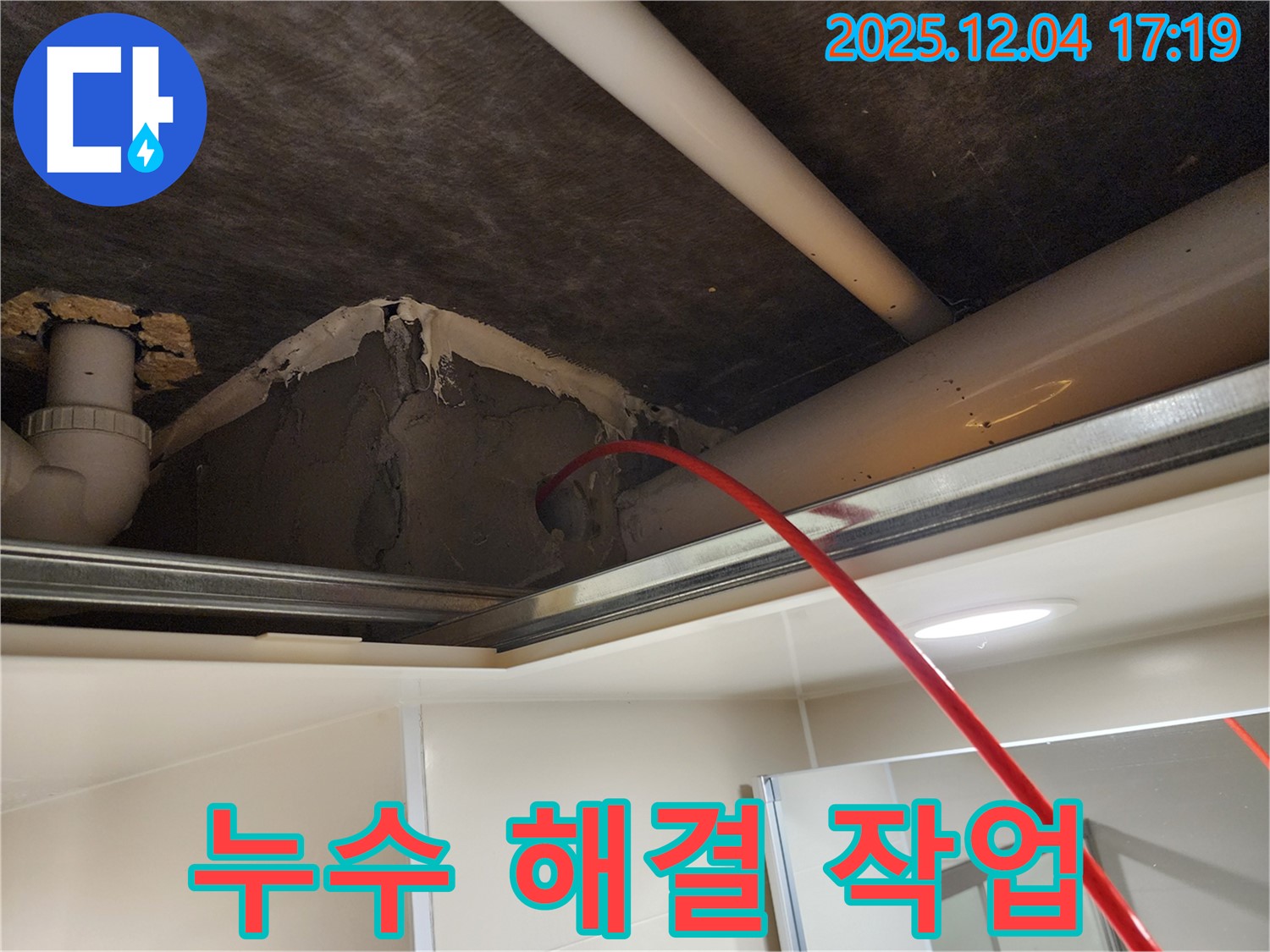 누수 해결 작업 진행 - 꼼꼼하고 신속하게 - 일동면 누수 전문가