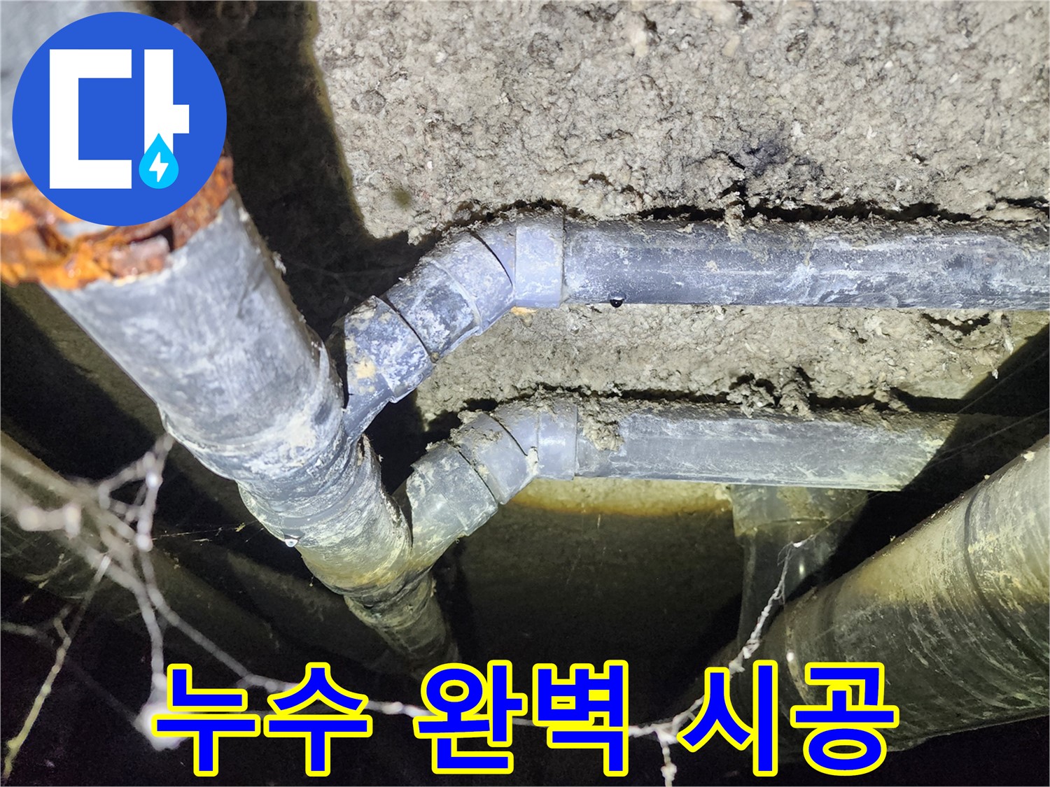 보문동 누수 공사 - 아남아파트 지하실 천장 누수 완벽 시공 완료
