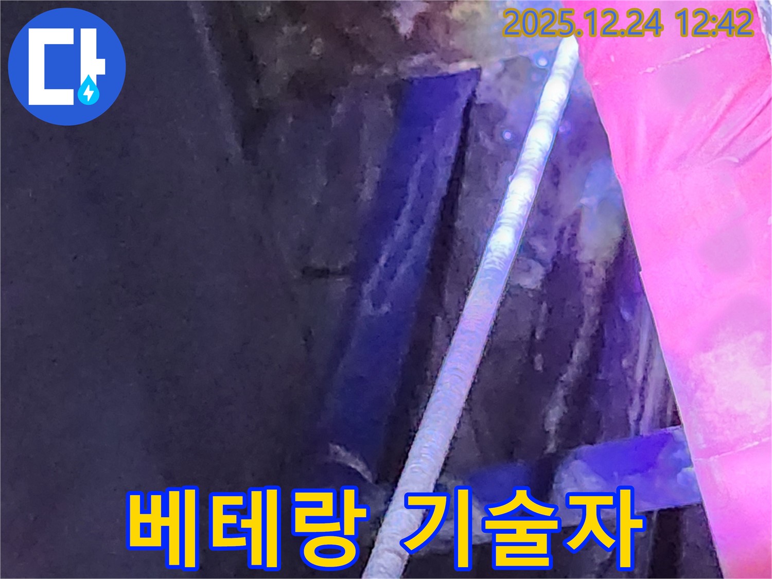 서울특별시 노원구 중계4동 누수 현장에서 베테랑 기술자가 누수를 점검하는 모습 - 믿음직한 전문가!