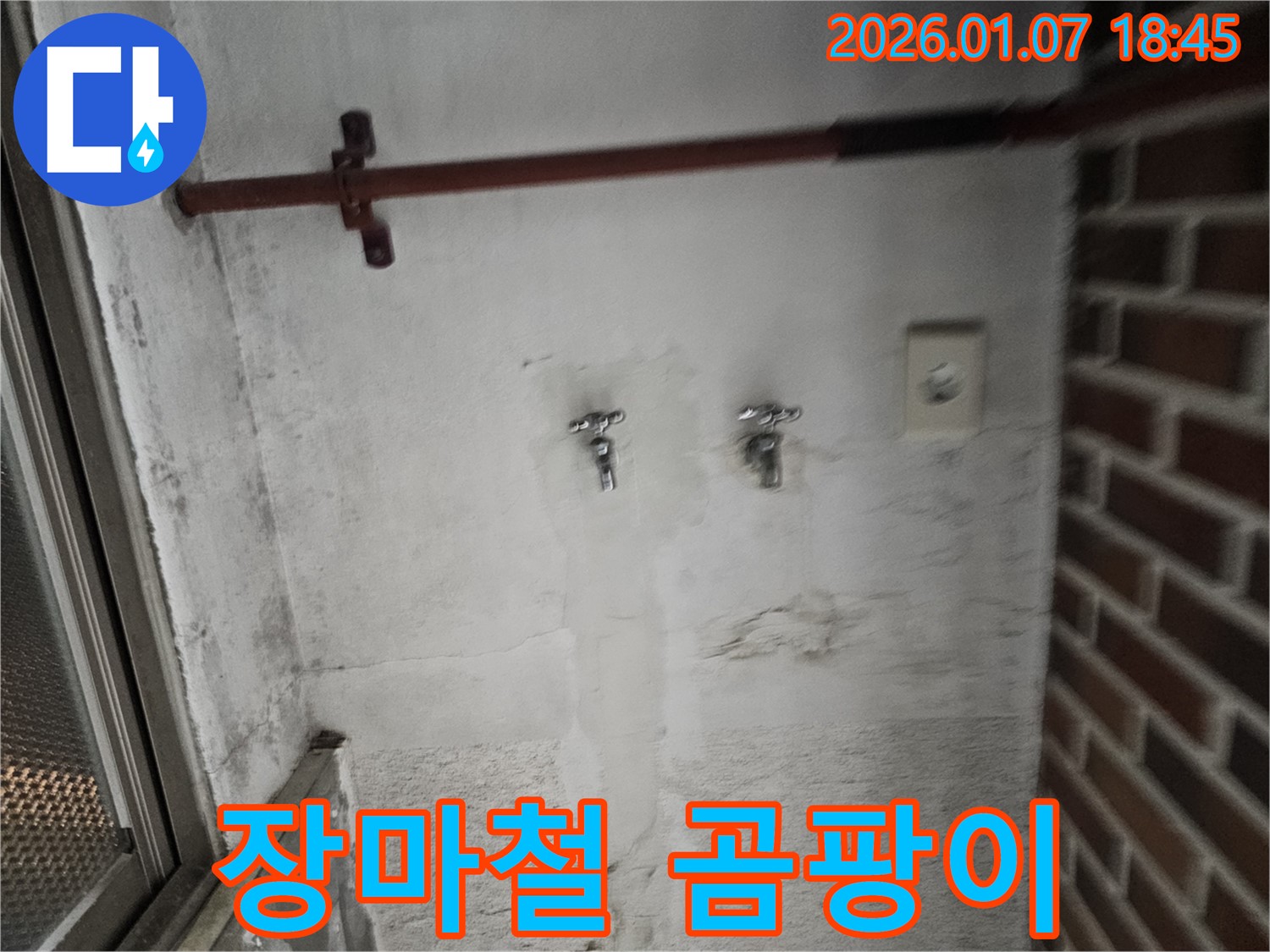 장마철 벽 누수 - 습기와 곰팡이