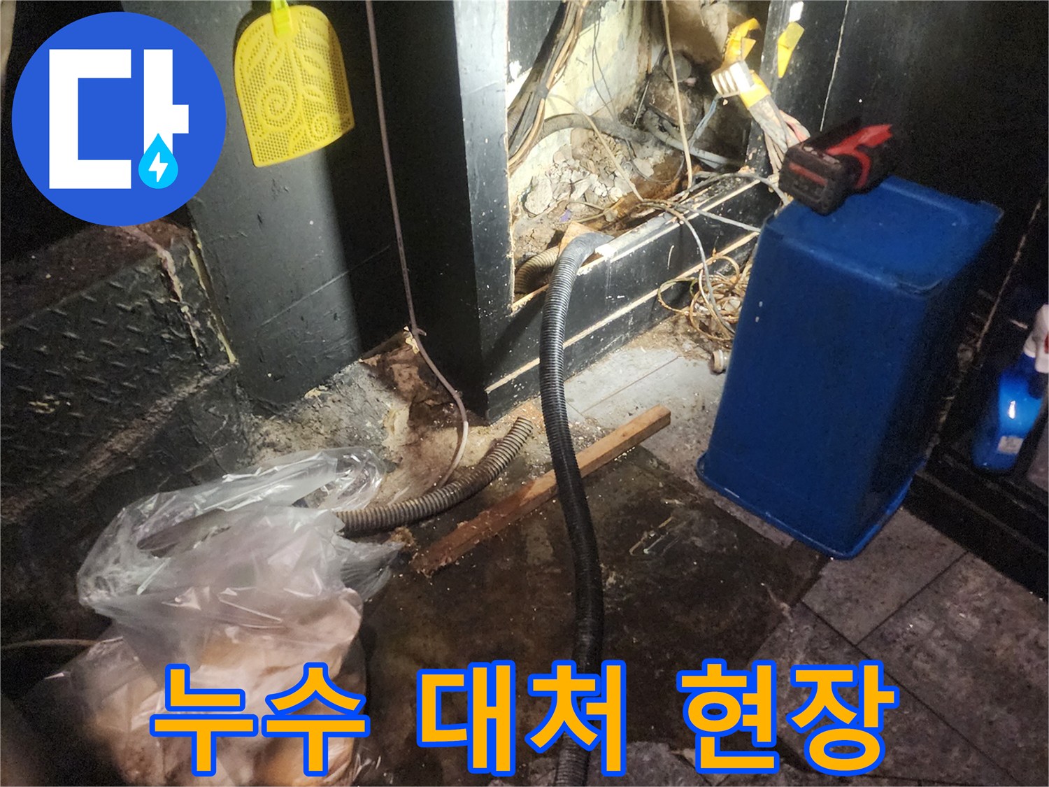 누수-발생-현장에서-전문가가-상황을-파악하고-적절한-대응-방안을-모색하는-모습