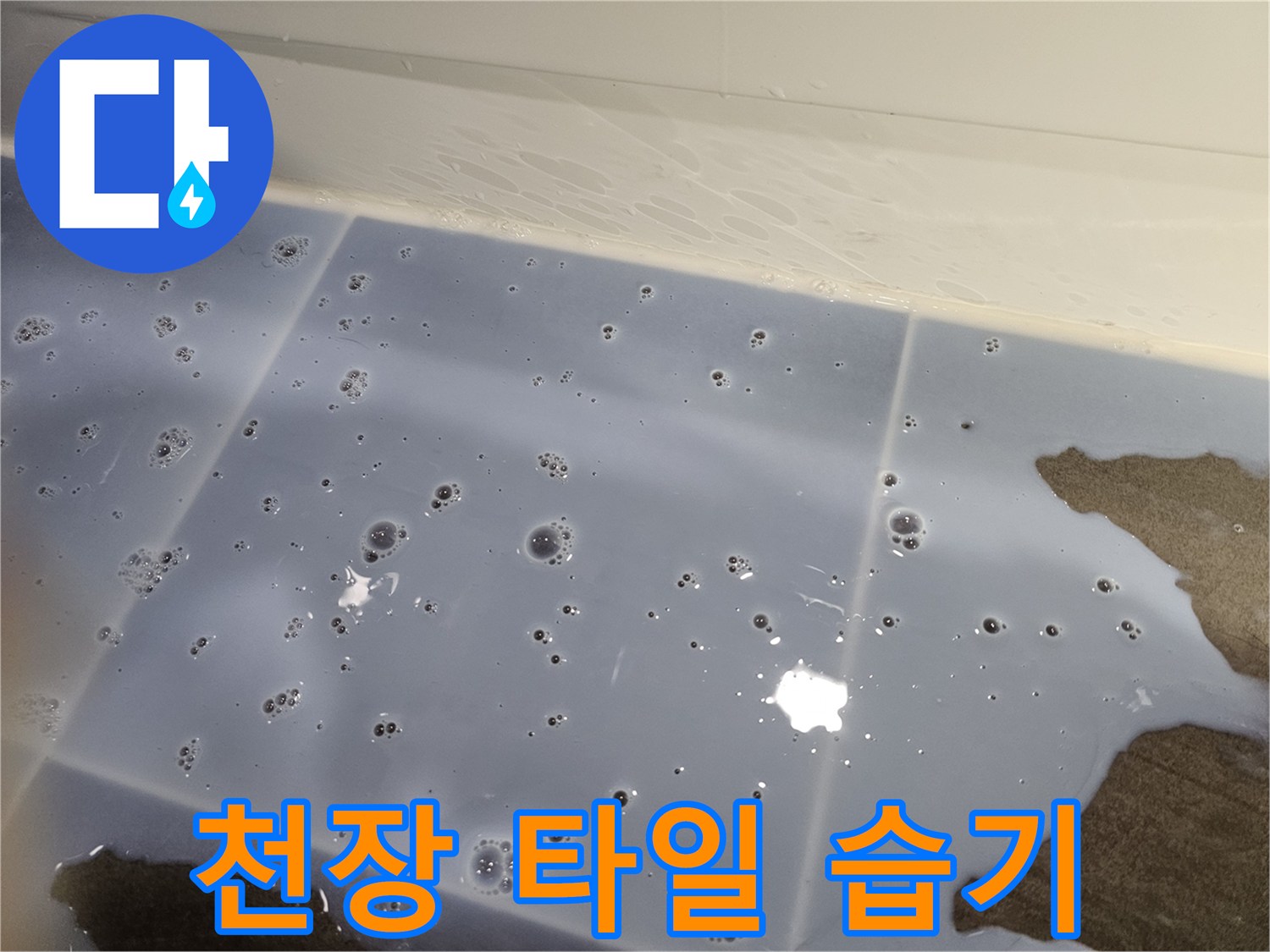 욕실-천장-타일-틈새로-스며든-습기