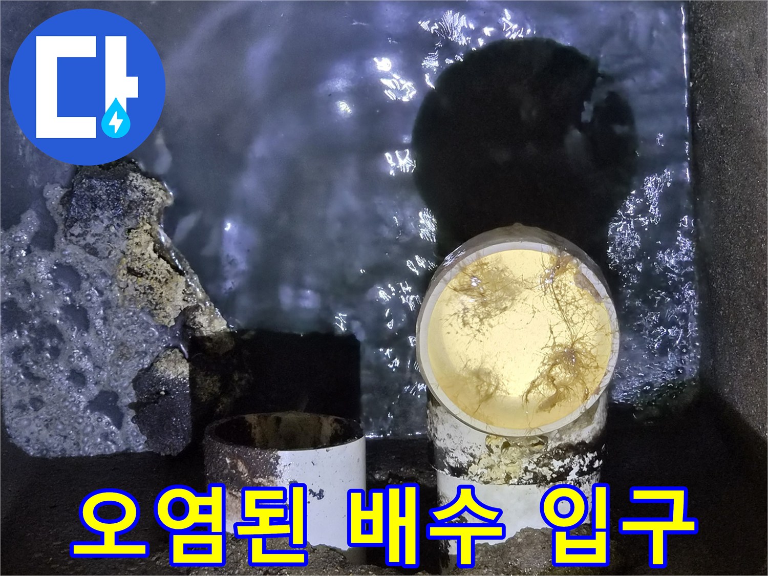 배수구-주변-오물-침수-기록
